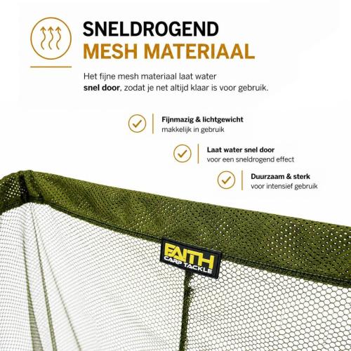 Кеп Faith Carp Landing Net Telescopic Carbon Handle