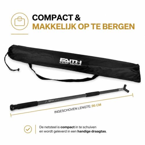 Кеп Faith Carp Landing Net Telescopic Carbon Handle