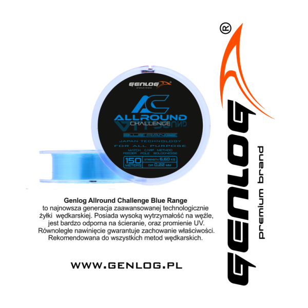 Монофилно влакно GENLOG ALLROUND BLUE RANGE
