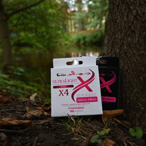 Плетено влакно Germina UltraLight X4 - Pink