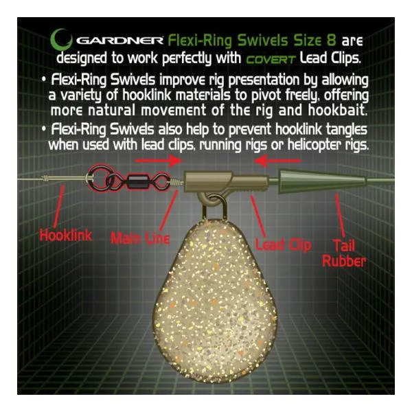Gardner Flexi-Ring Swivels - вирбел с пръстен